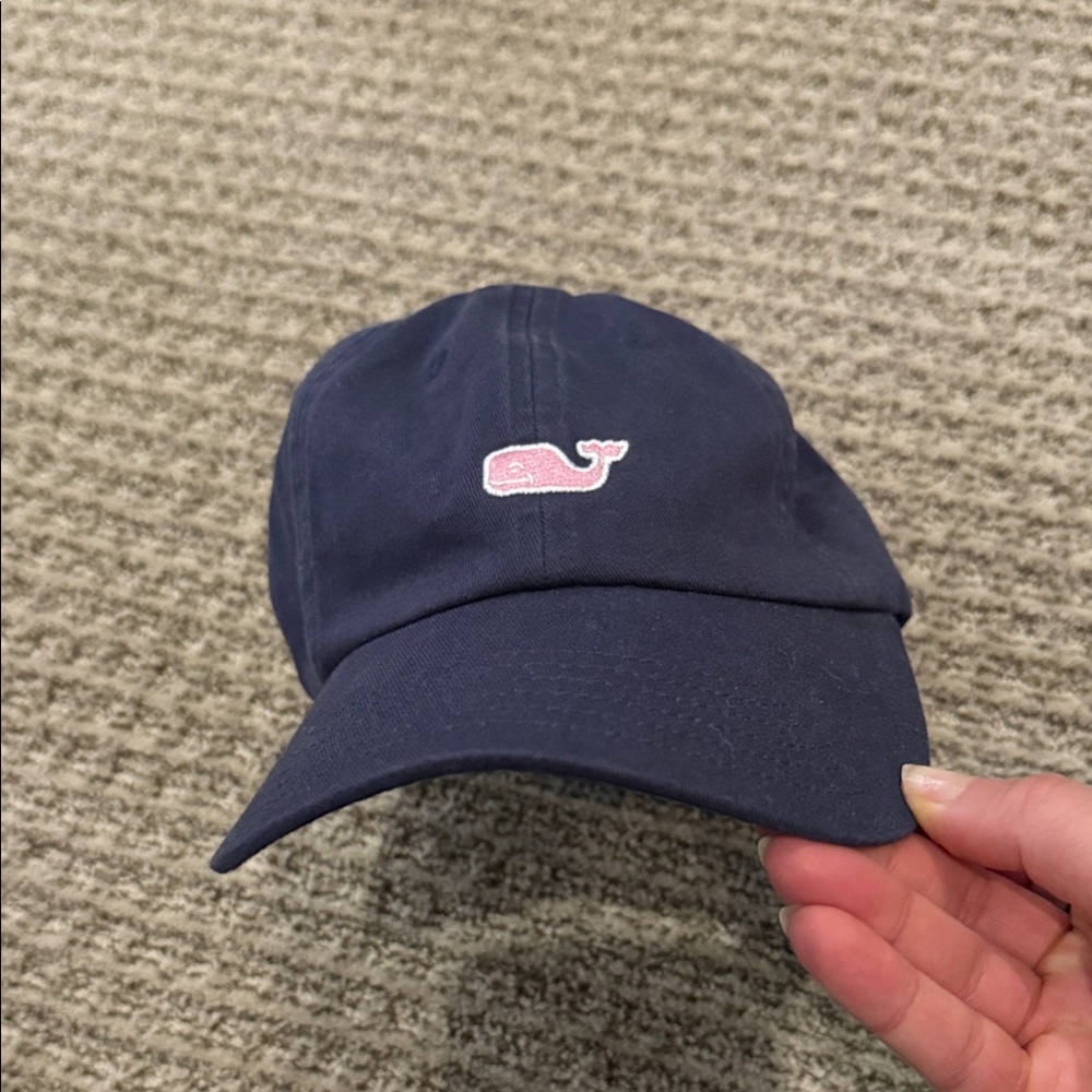 Navy Blue Vineyard Vines with Pink Whale Logo